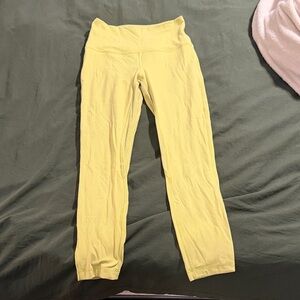Yellow lululemon leggings